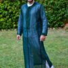 Caftan pour hommes en sousdi vert royal